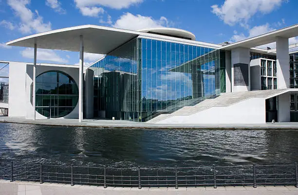 "Marie-Elisabeth-LAders-Haus adjacent to the Bundeskanzleramt in Berlin, Germany"