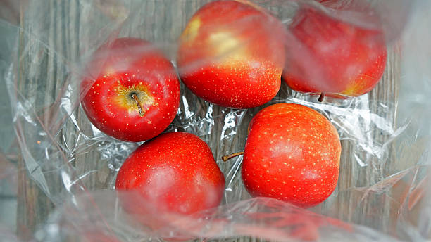 istock Plastic Bag of Apples 179270189