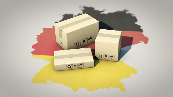 Symbolic image: Parcels on Germany map