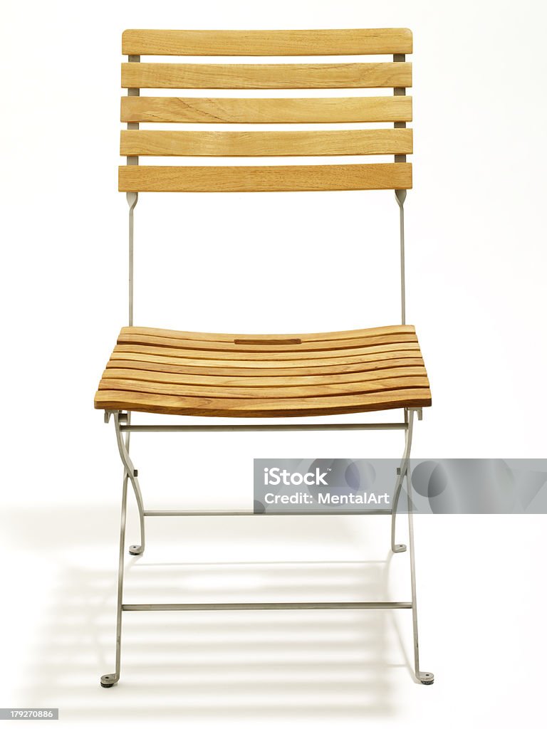 Cadeira de madeira de teca - Foto de stock de Cadeira royalty-free
