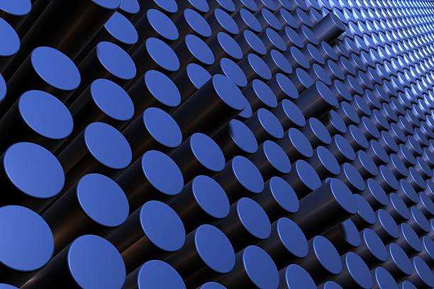 istock Blue Steel Tube - Background 179271043