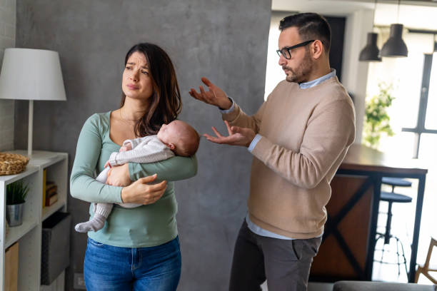 istock Stressed couple arguing and having marriage problems. Marriage difficulties, divorce concept. 1792714337