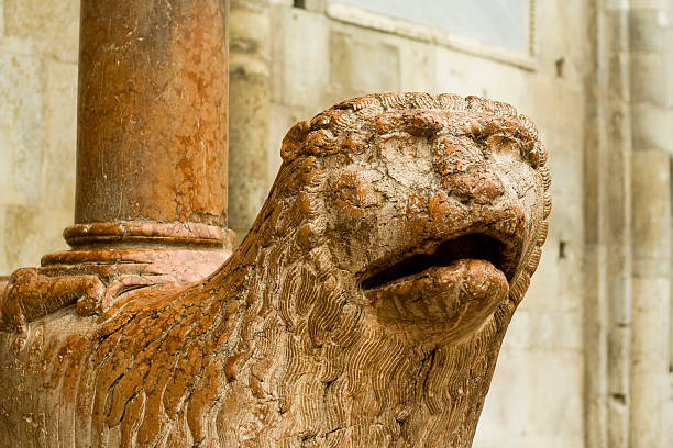 istock Duomo di Modena.  Cathedral: lion statue at the Royal Gate 179271709