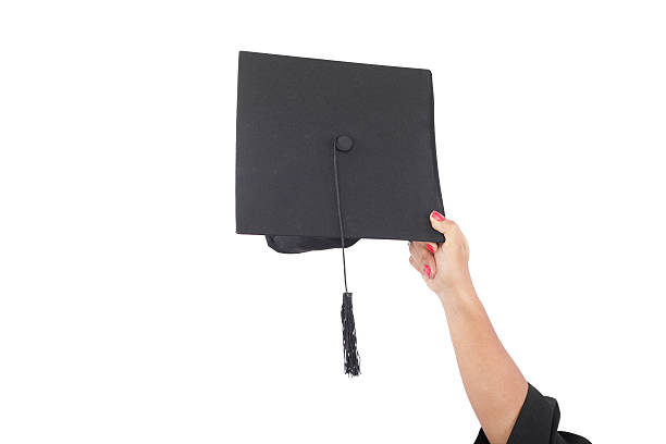 istock hand throwing graduation hats in the air 179271766