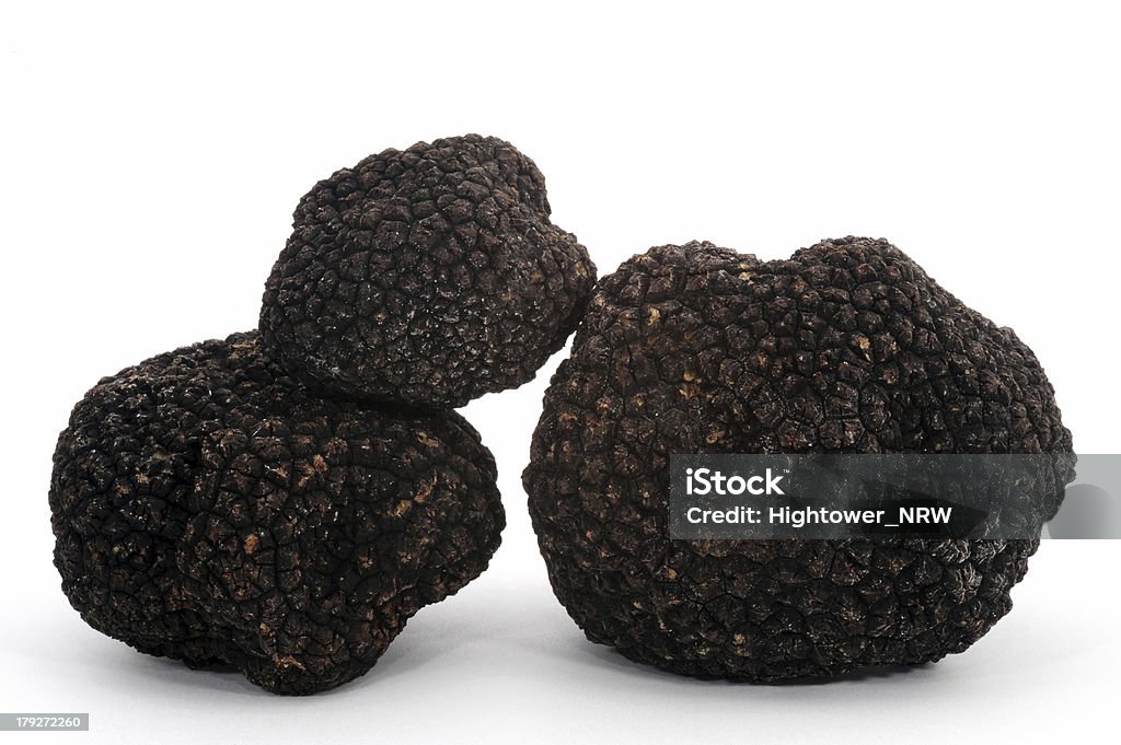 truffle 3 black traffels Black Color Stock Photo