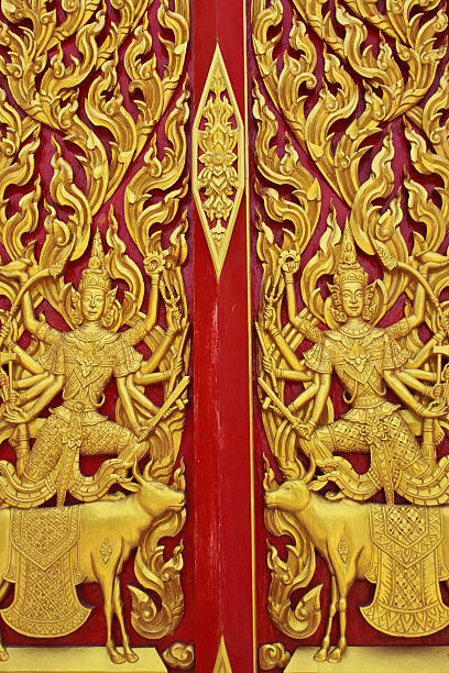istock Wall of thai art 179273044