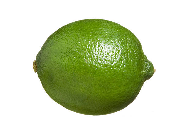 istock A fresh green lime pictured on a white background 179273493