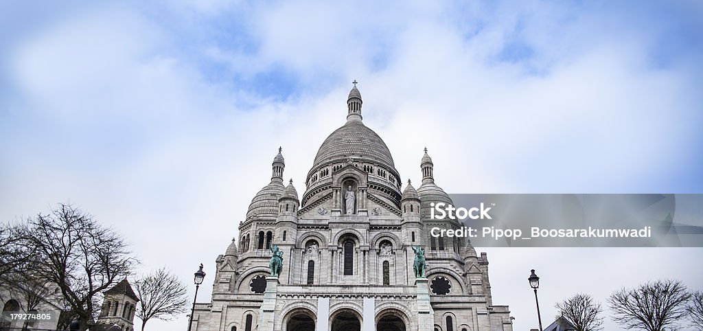 Sacre Coeur-Basílica Sacré-Cœur (), Paris, França. - Royalty-free Ao Ar Livre Foto de stock