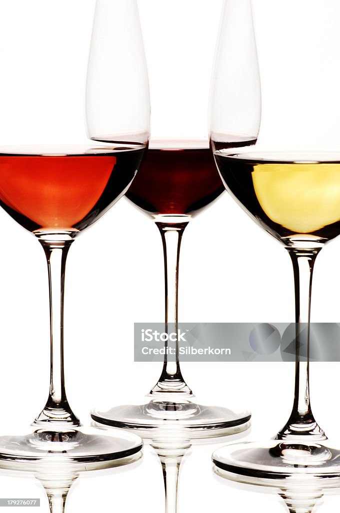 Белый, розового и красного вина - Стоковые фото Алкоголь - напиток роялти-фри