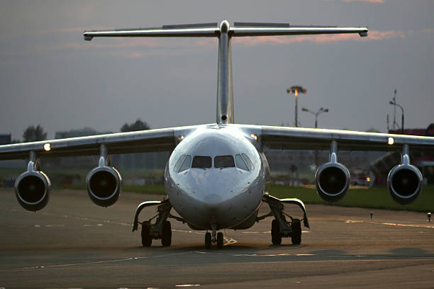 istock Big airplane on the runway 179276456