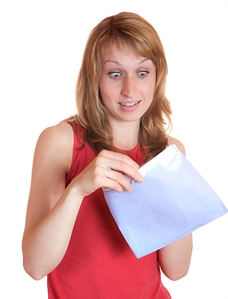 istock The girl with surprise opens  letter 179277479