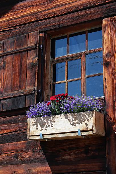istock Beautiful old window decorated with flowers 179277774