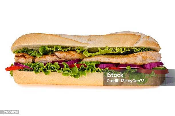 Sub Sandwich Stockfoto und mehr Bilder von Huhn - Geflügelfleisch - Huhn - Geflügelfleisch, Sandwich, Feinkostgeschäft