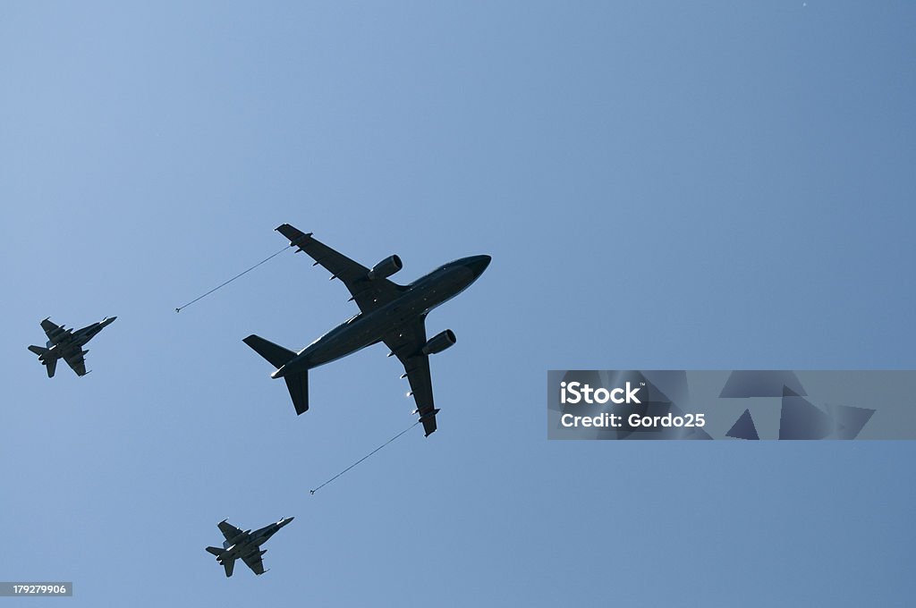 Im Flug Fueling - Lizenzfrei Abheben - Aktivität Stock-Foto