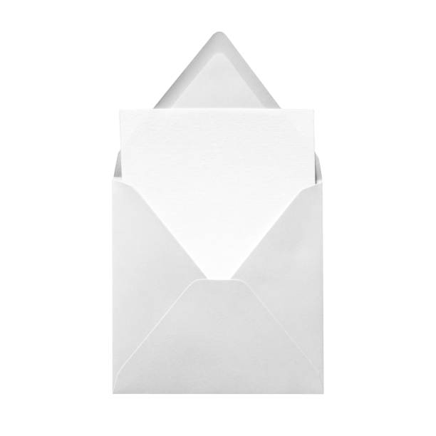 istock Open square gray envelope with blank card. Isolated on white background 1792809893