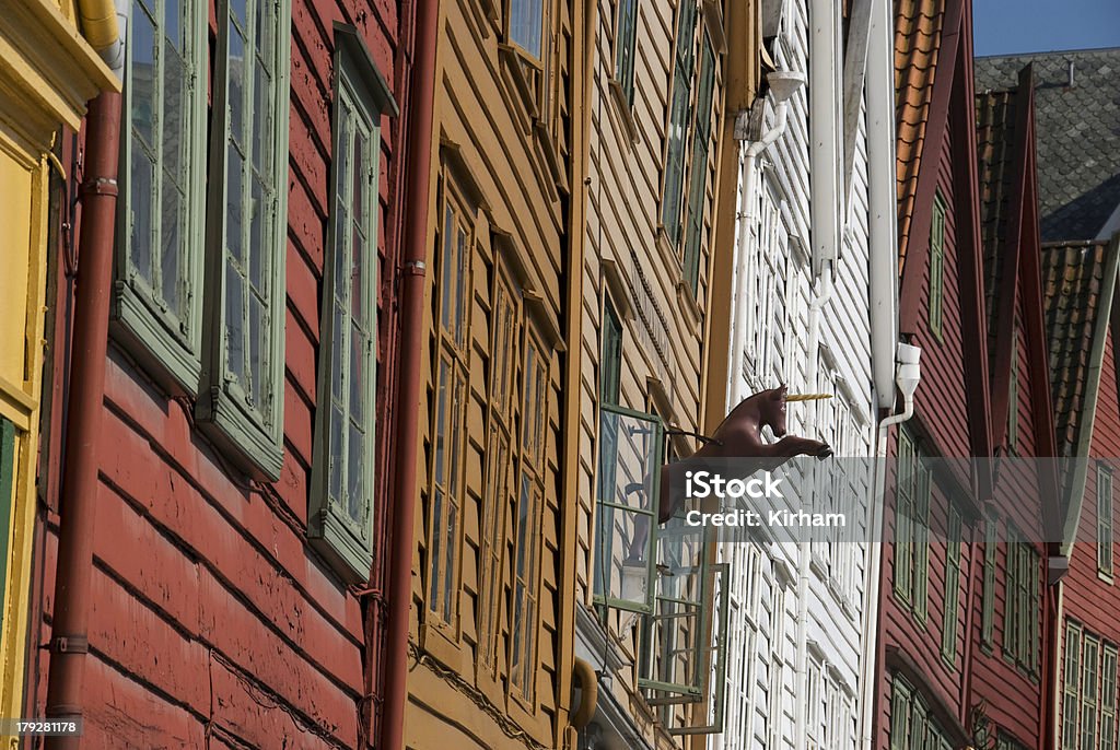 Bryggen Wharf de Bergen II - Photo de Bryggen libre de droits