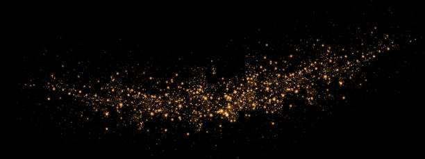 istock The dust sparks and golden stars shine with special light. Vector sparkles on a transparent background. Christmas light effect. Sparkling magical dust particles. 1792812553