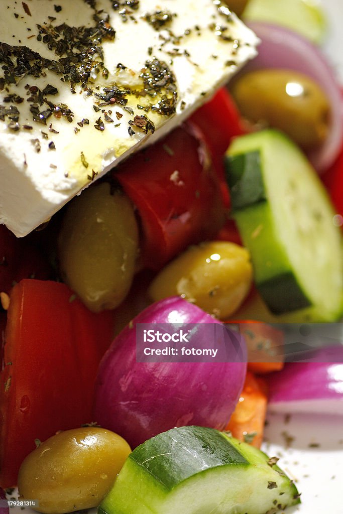 Ensalada griega - Foto de stock de Aceite de oliva libre de derechos