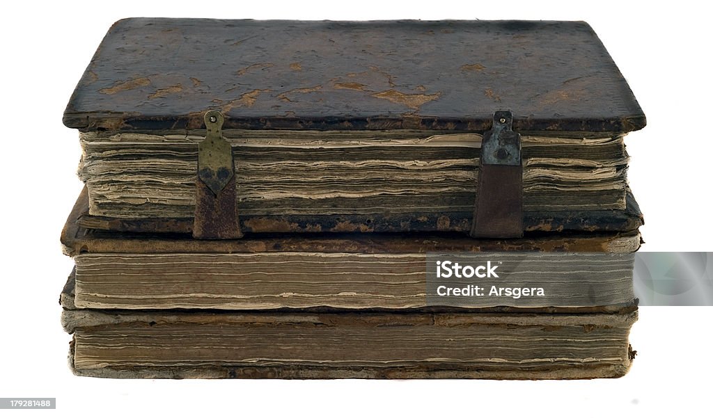 Stapel veraltet Bücher - Lizenzfrei Buchdeckel Stock-Foto