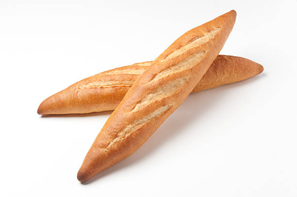Two baguettes stock photo
