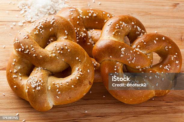 Homemade Warm Soft Pretzel Stock Photo - Download Image Now - Pretzel, Baked, Bread
