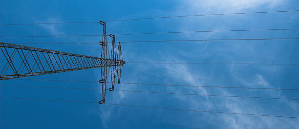 Powerline stock photo