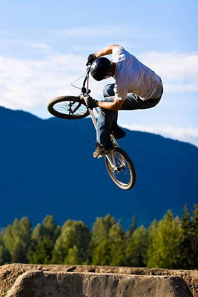 istock BMX bike jump spin 1 179283001