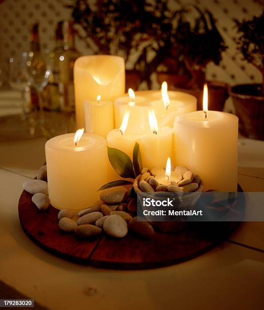 Group Of Candles Stock Photo - Download Image Now - Aromatherapy, Bathroom, Beauty
