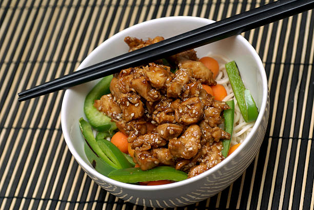 istock Chicken, Peppers and Noodle bowl 179283147