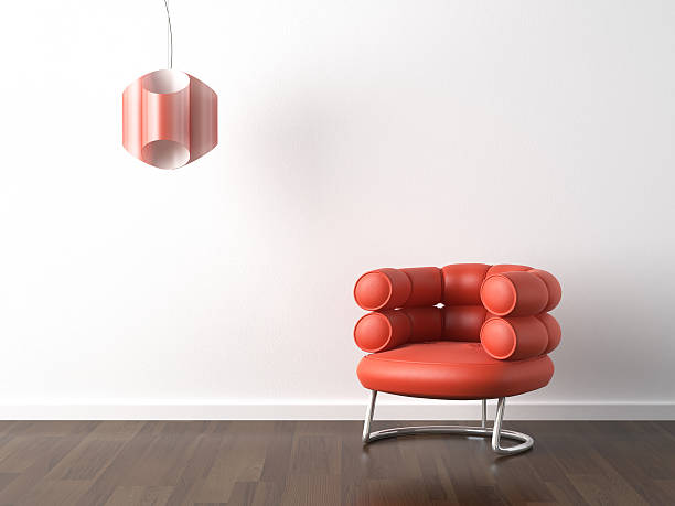 istock interior design orange armchair on white 179283967