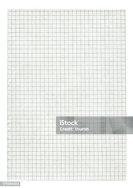 Foto de Ggg Tamanho Quadrados Página De Papel e mais fotos de stock de Papel Quadriculado - Papel Quadriculado, Branco, Caderno de Anotação