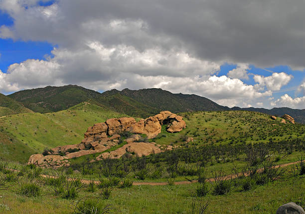 Chumash Indian hiking trail stock photo