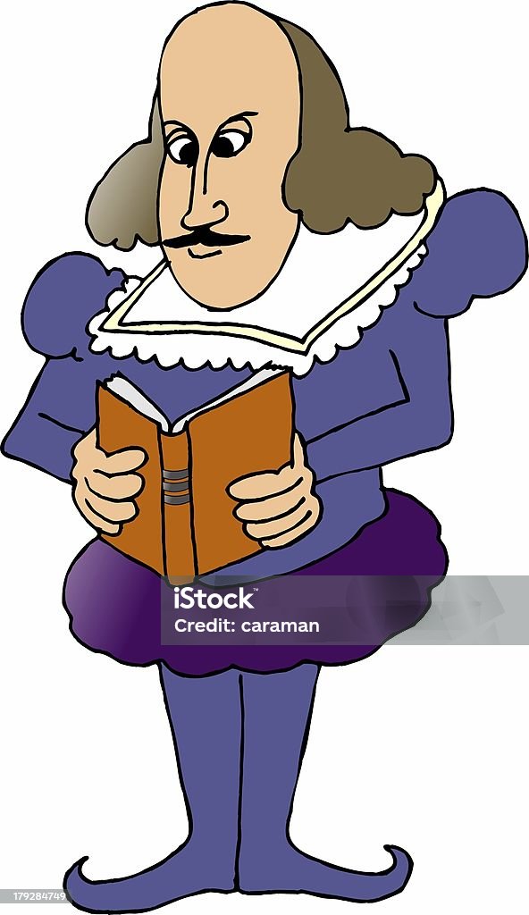 Shakespeare Stock Illustration - Download Image Now - William Shakespeare,  Cartoon, Adult - iStock