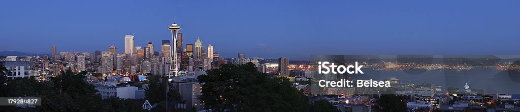 Panorama di Seattle - Foto stock royalty-free di Ambientazione esterna