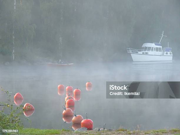 Foggy Rano Przez River - zdjęcia stockowe i więcej obrazów Bez ludzi - Bez ludzi, Boja, Chłodny