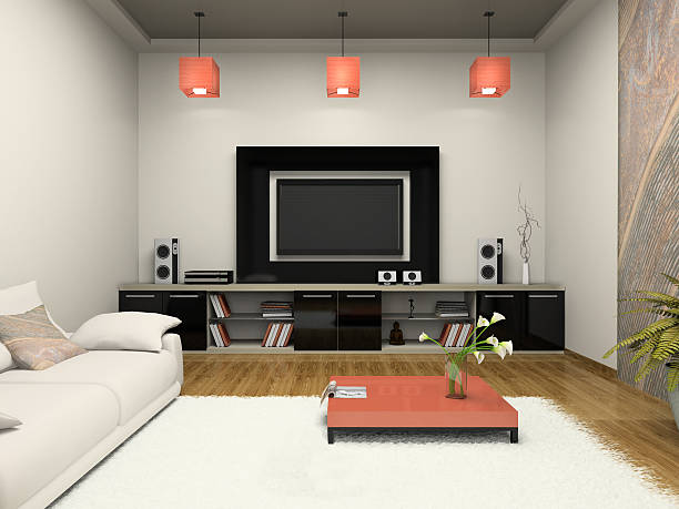 istock Modern room witn home theater 179285306