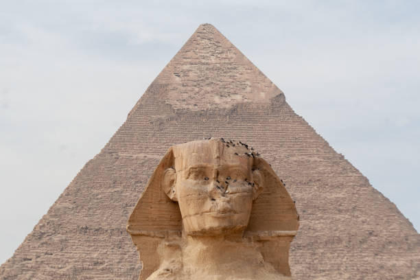 istock sphynx and Giza pyramids El Cairo Egypt 1792853211
