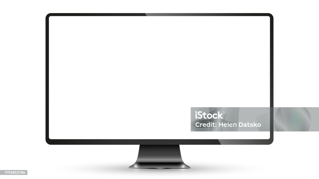 Computer Screen Vector Illustration Monitor Stock Royalty Free Stock