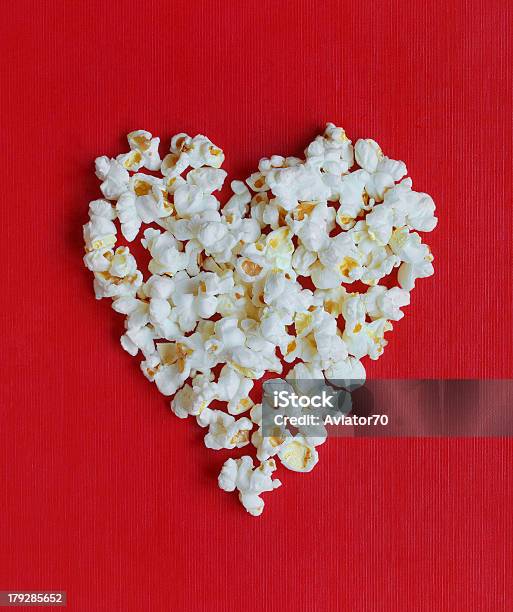 Heart Shaped Popcorns Stock Photo - Download Image Now - Abstract, Art, Arts Culture and Entertainment