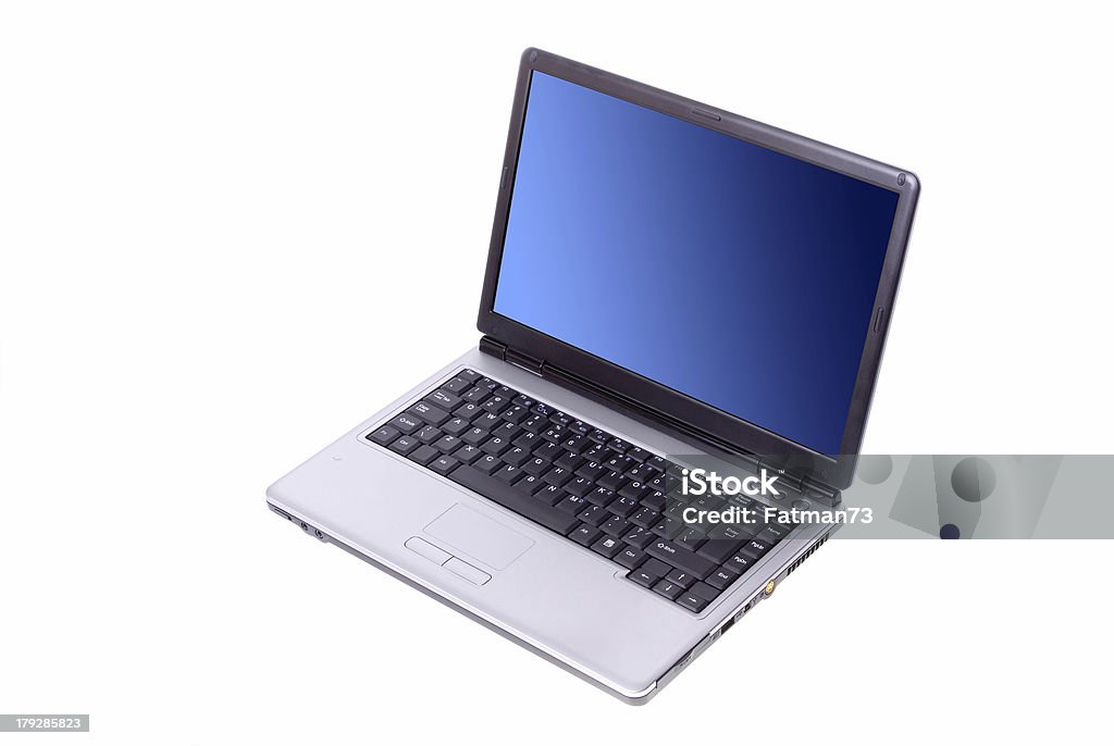 Laptop isolado - Foto de stock de Branco royalty-free