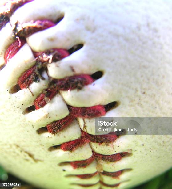 Macro Cuciture Da Baseball - Fotografie stock e altre immagini di Allenatore - Allenatore, Bambino, Base