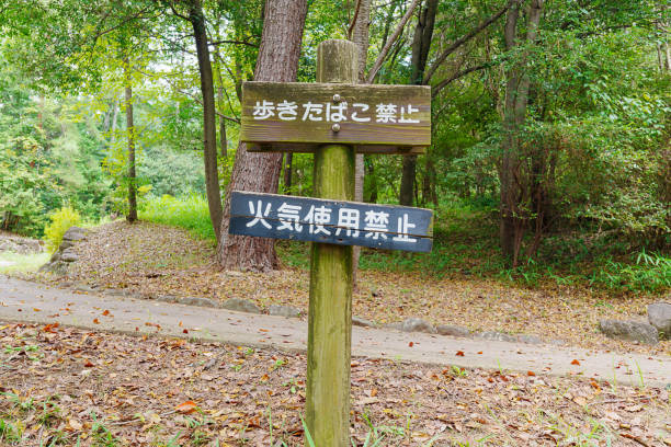 istock 'Do not smoke while walking' sign at a street 1792869414
