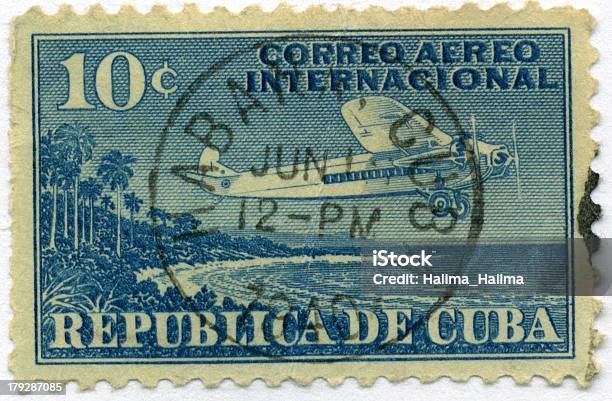 Vintage Postage Stamp Cuba World Ephemera Stock Photo - Download Image Now - Cuba, Postage Stamp, Cuban Culture