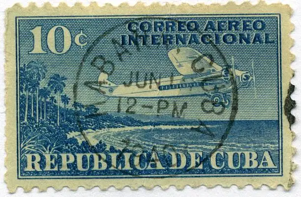 Photo of Vintage Postage Stamp Cuba World Ephemera