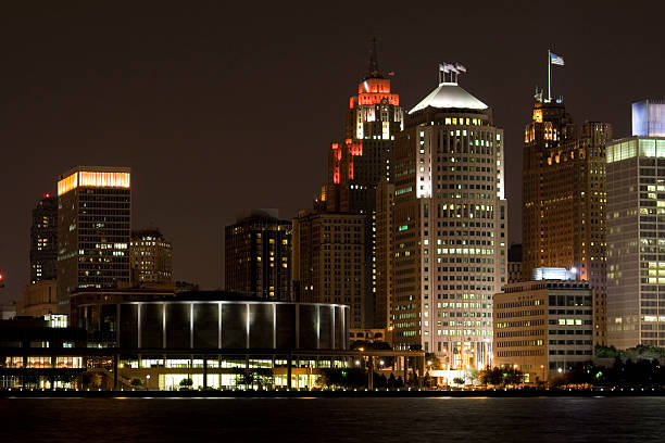 Detroit Cityscape stock photo