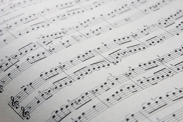 istock A open sheet of complicated musical composition 179287523