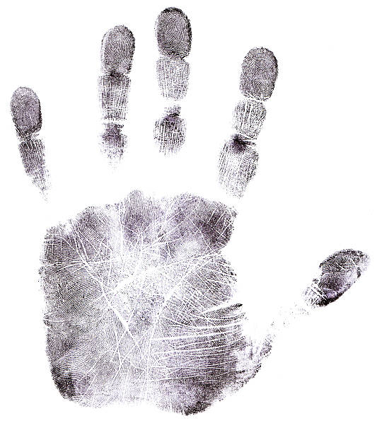 istock Full HandPrint in Black 179287660