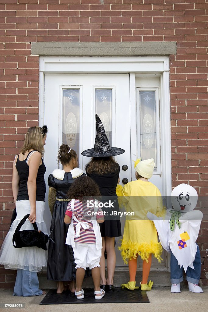 Halloween Süßes oder Saures-Halloweenspruch 3 - Lizenzfrei Tür Stock-Foto