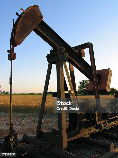 Oil Pump At Dusk Stock Photo - Download Image Now - Agricultural Field, Agricultural Machinery, Concepts