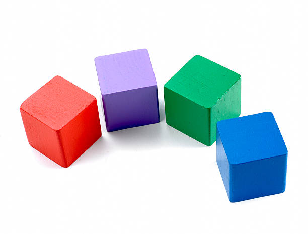 istock Four old wooden coloured blocks 179288192